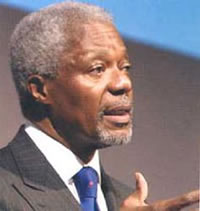 Kofi Annan elected UN Secretary-General