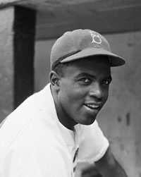 Jackie Robinson first black baseball